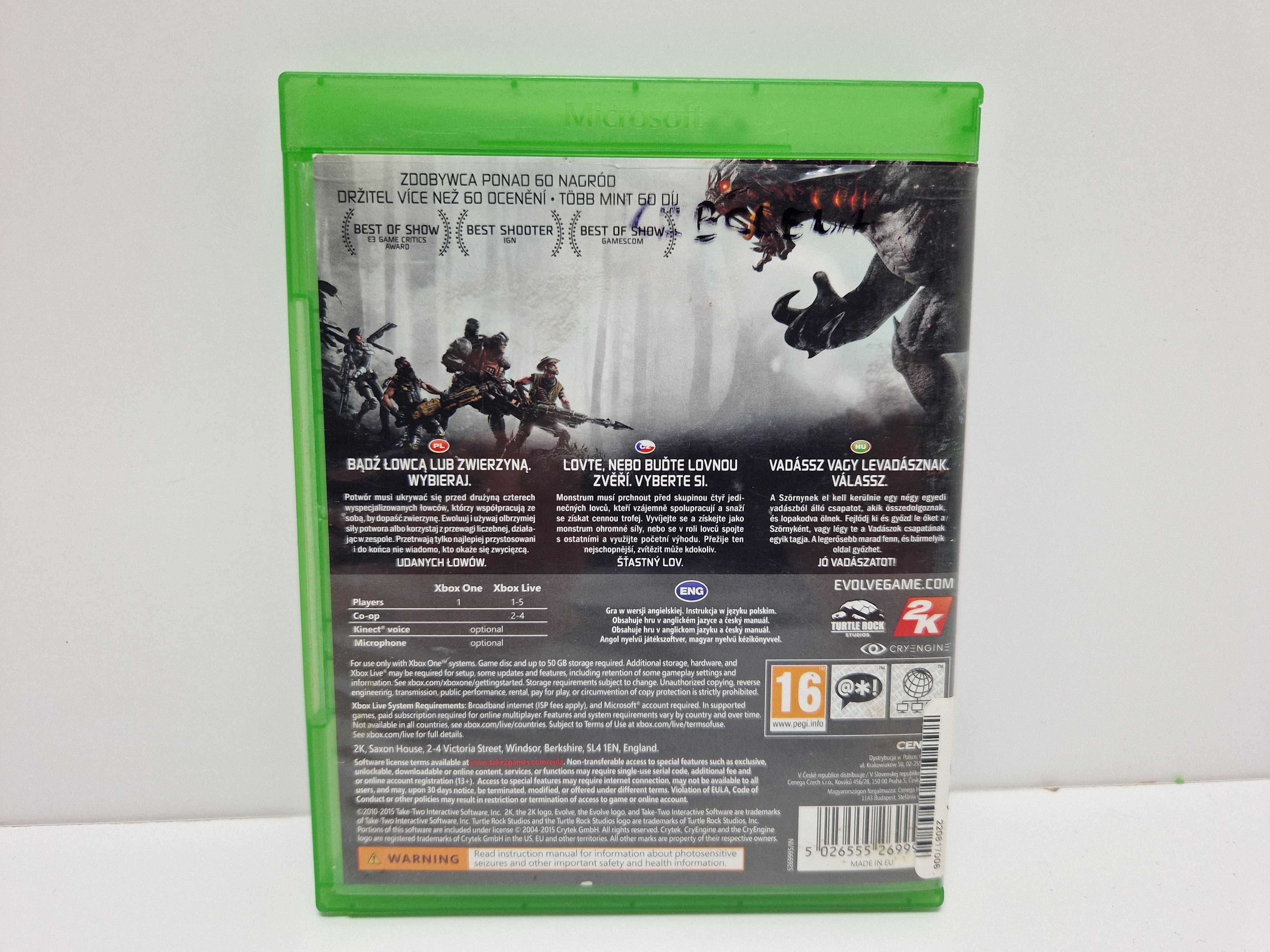 Gra Evolve Xbox One ENG