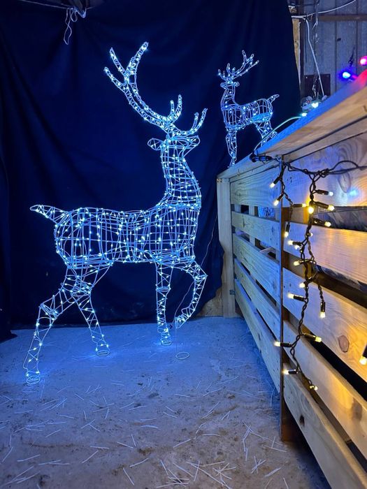 Акція. Олень новорічний. та інші фігури Сани Новогодние олени. Декор.