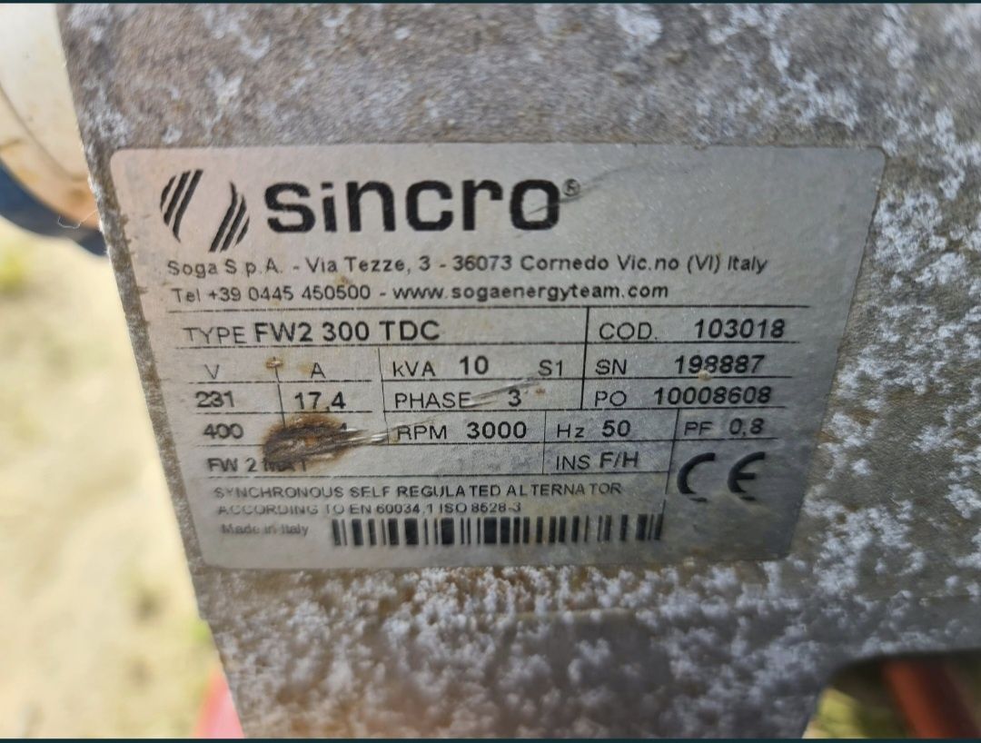 Продам генератор двохциліндровий 380 220 10квт