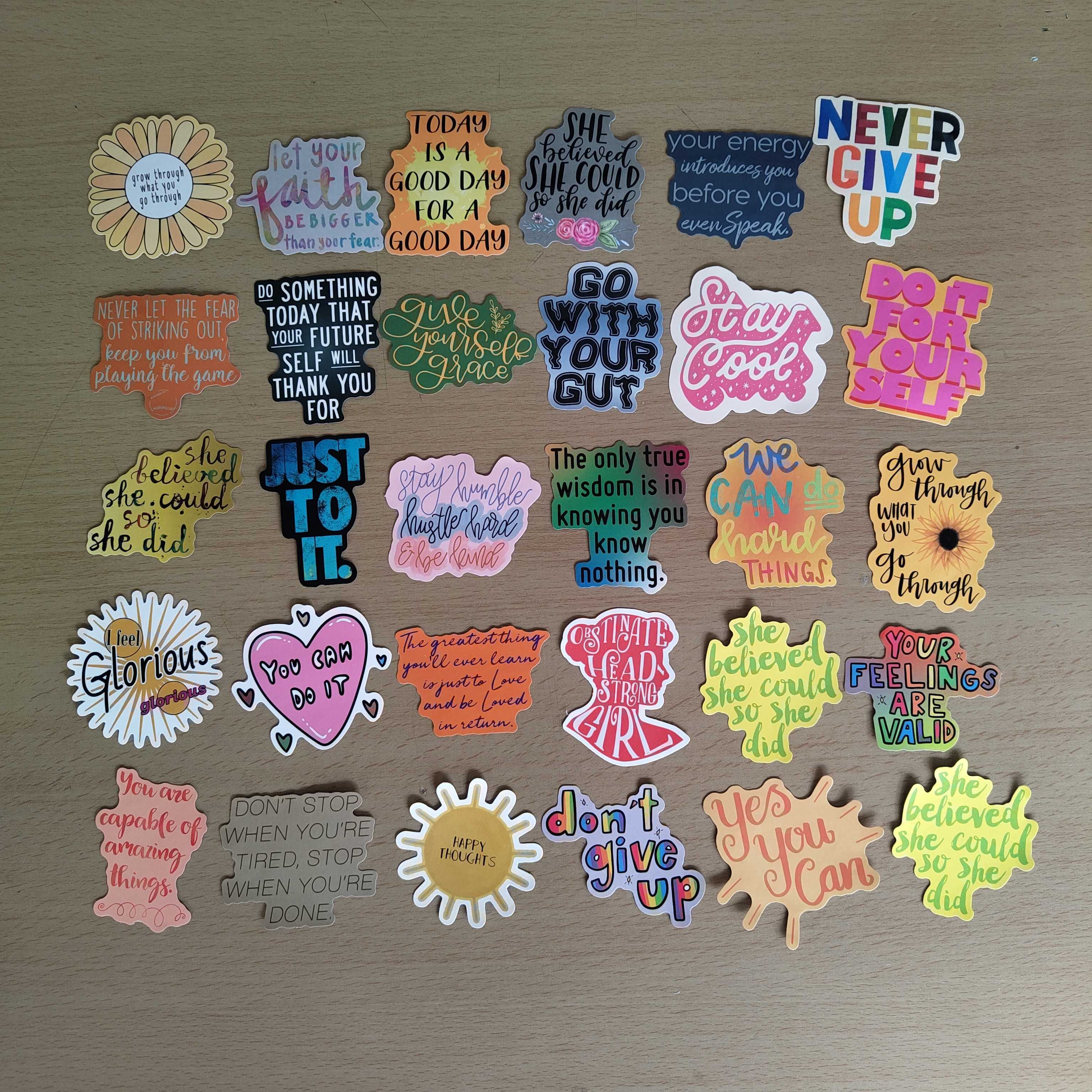 100 Autocolantes Stickers Inspiração