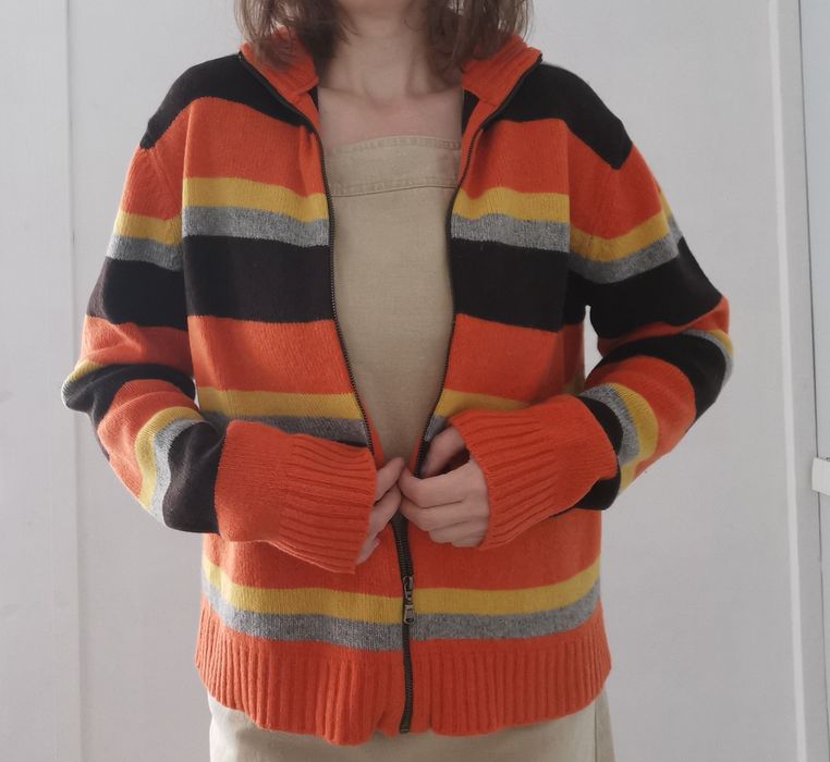 Sweter kardigan wełniany MKY Melvin Kymenty L XL 40 42