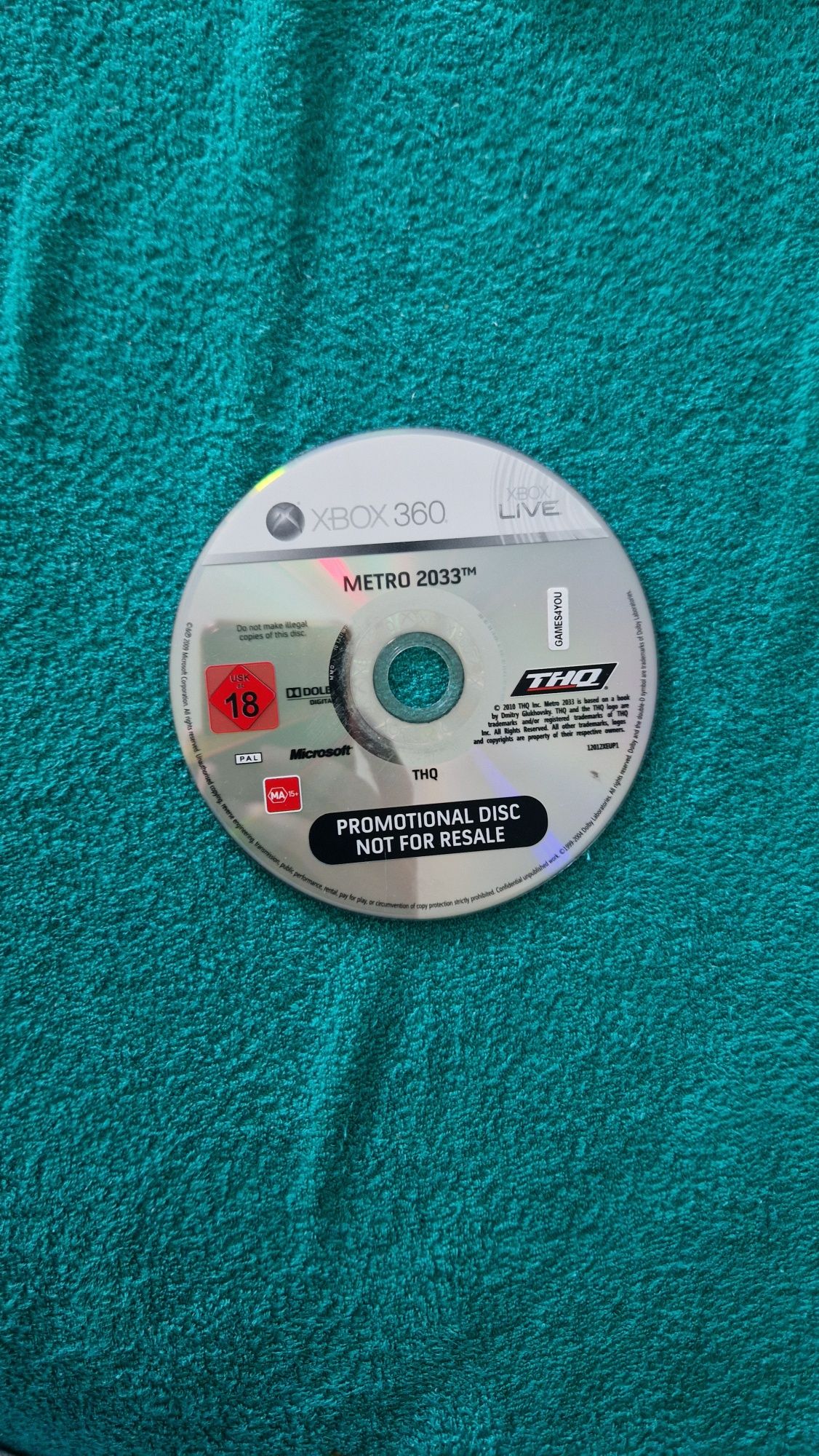 Metro 2033 xbox 360
