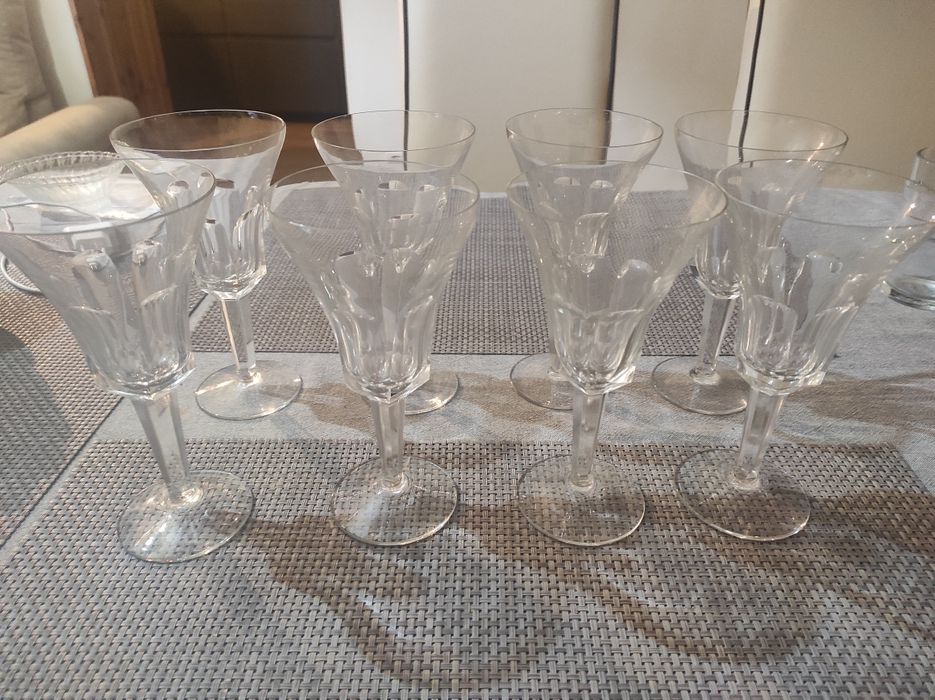 Conjunto de 8 copos altos antiguidade