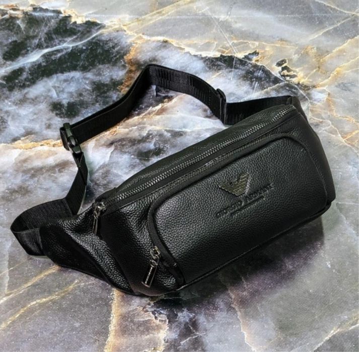 Сумка кожаная бананка кожаная сумка нагрудная сумка мужская бананка PP