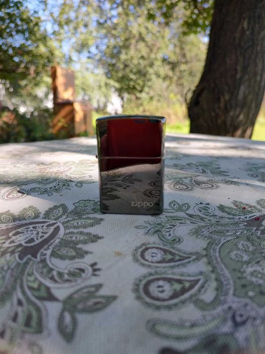 Запальничка Zippo Black Ice з логотипом Zippo 150ZL