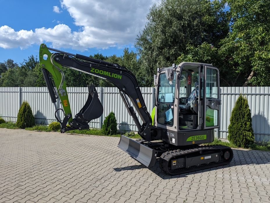 Zoomlion ZE36GU – Minikoparka z Silnikiem KUBOTA Gwarancja-Raty-Serwis