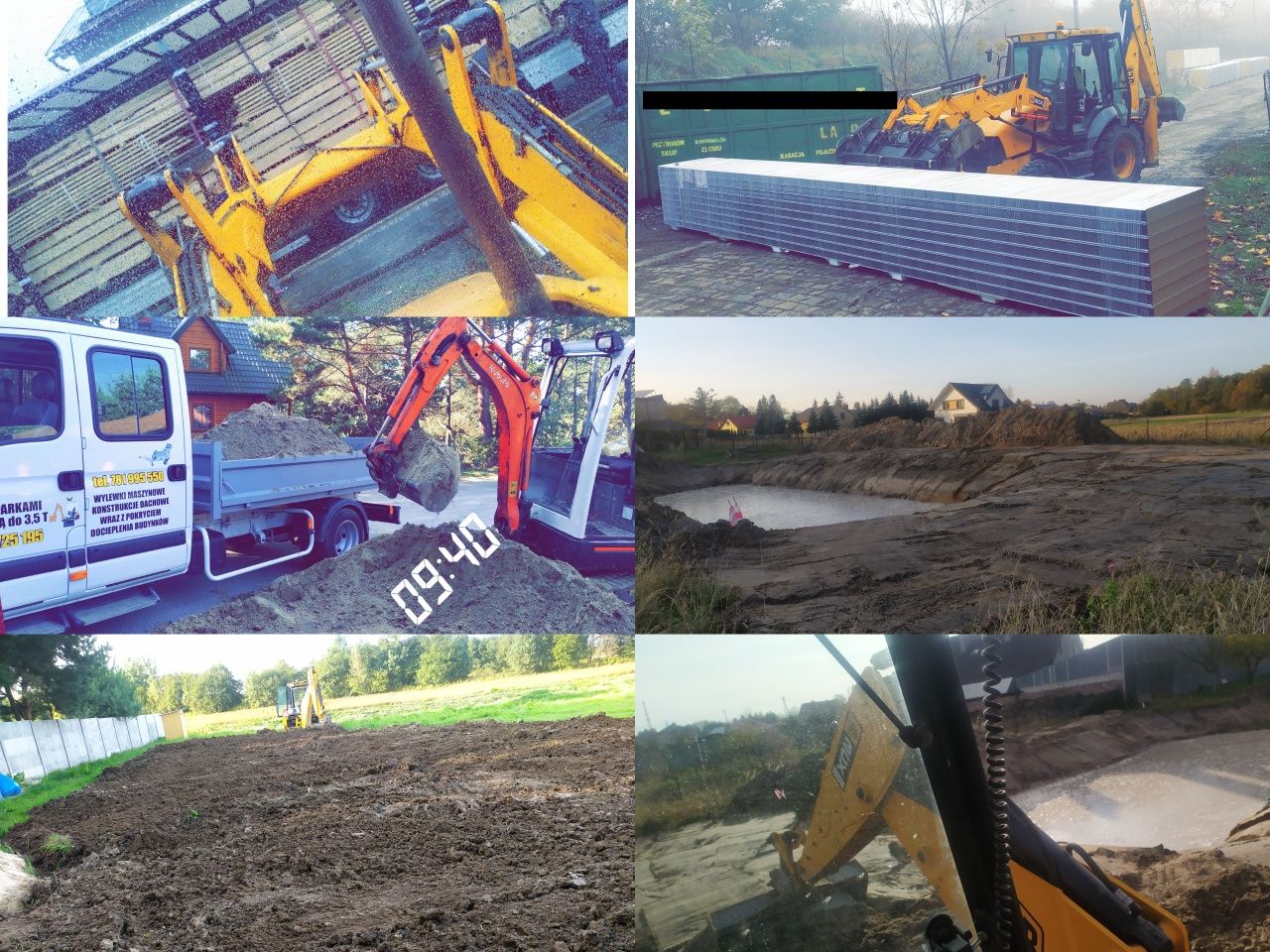 Usługi koparko-ładowarka, minikoparka, koparką wylewki Jarosław