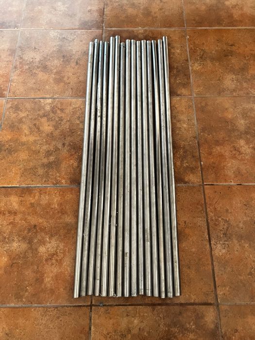 15 tubos de inox