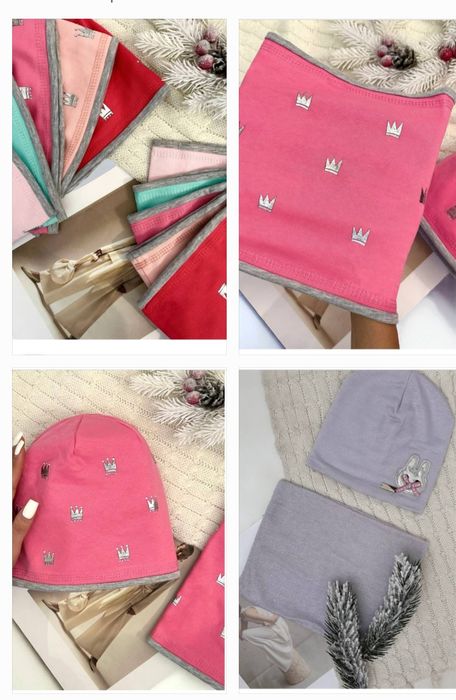 Шапки-комплекти, хомути, осінь-зима Міккі дитячі та підліткові 1-8р