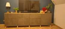 Ikea fronty szafek szare beton