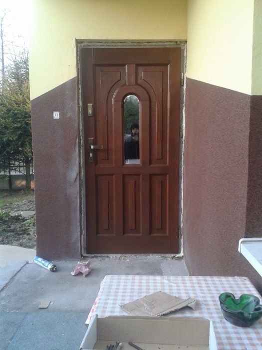 Drzwi zewnętrzne drewniane od ręki Zielonka/Radzymin Czyste powietrze