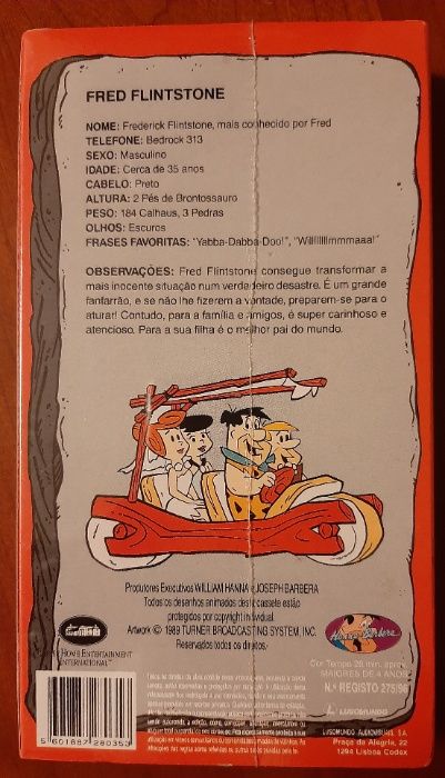 Vhs "Os Flintstones - O Campeonato de Freddie