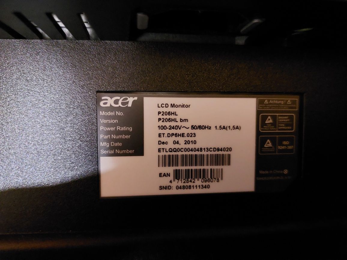 Monitor acer lcd