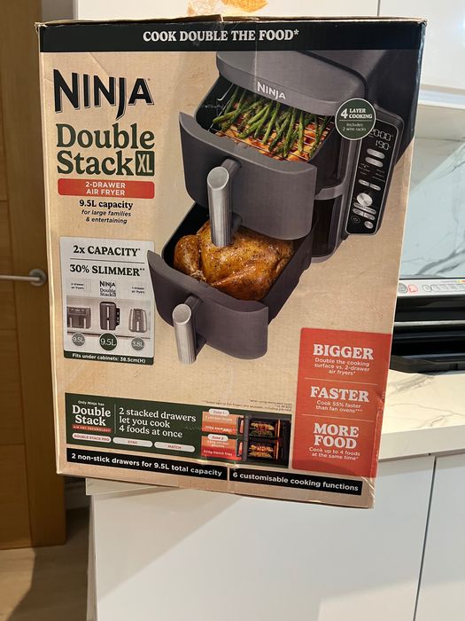 Фритюрниця NINJA Double Stack XL SL400/Сірий/Нова/Запакована/Оригінал