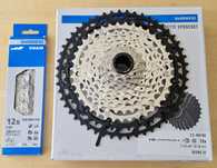Cassete/corrente Shimano XT 8100 de 12 velocidades, novas a estrear