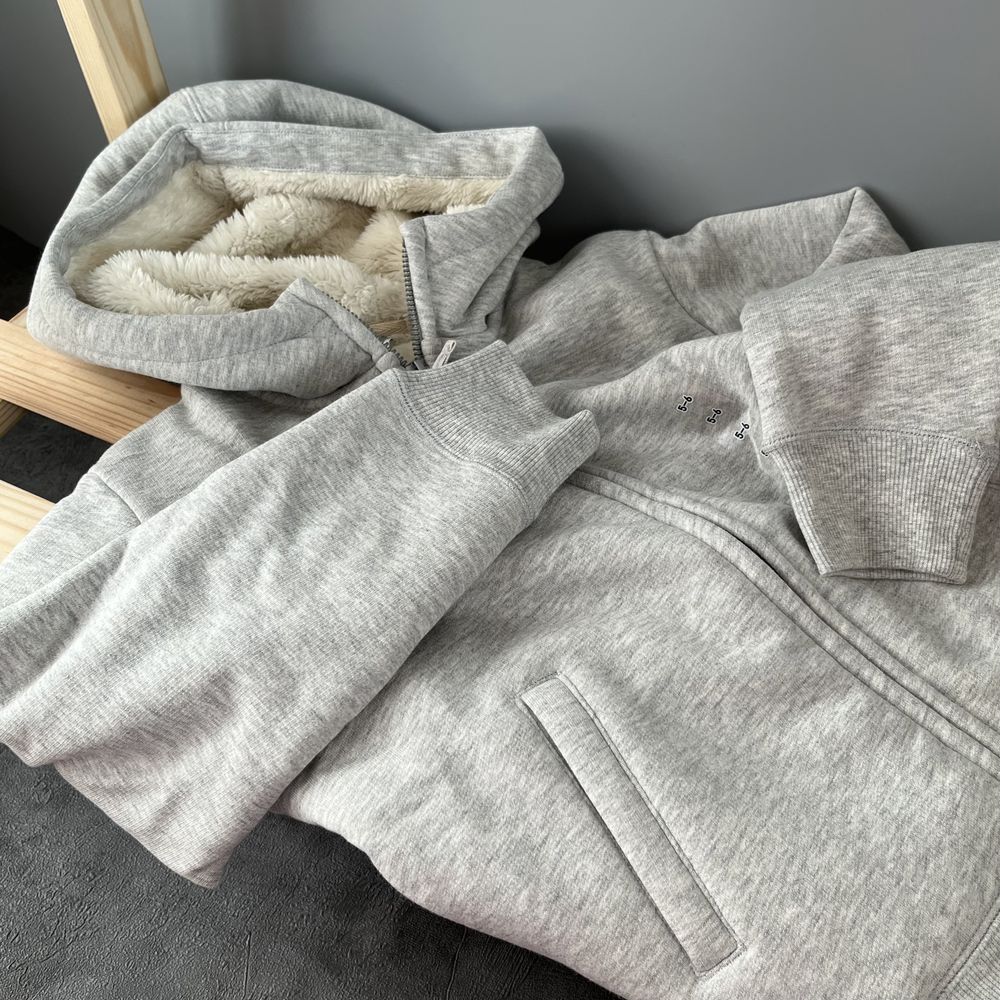 Утеплена кофта худі HEATTECH Uniqlo шерпа