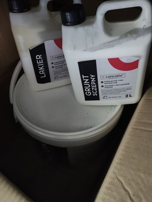 Beton architektoniczny szary.  Zestaw na 30m2