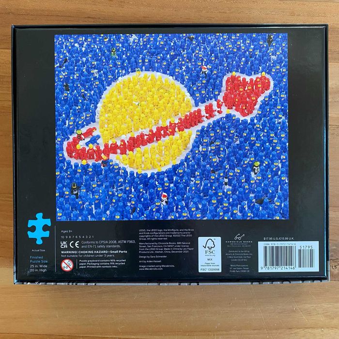 LEGO IDEAS Minifigure Space Mission Puzzle — SELADO