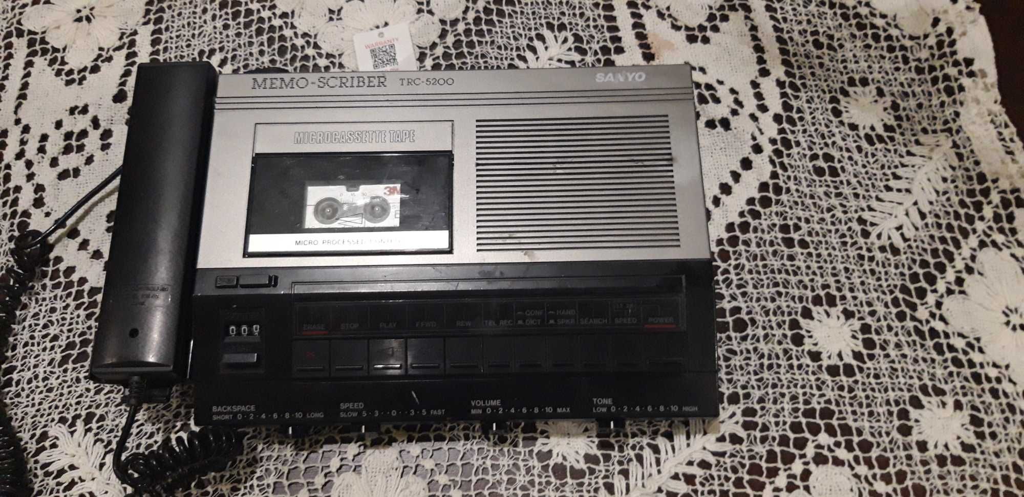 Sanyo Memo Scriber Dictation Machine Transcription (TRC-5200)