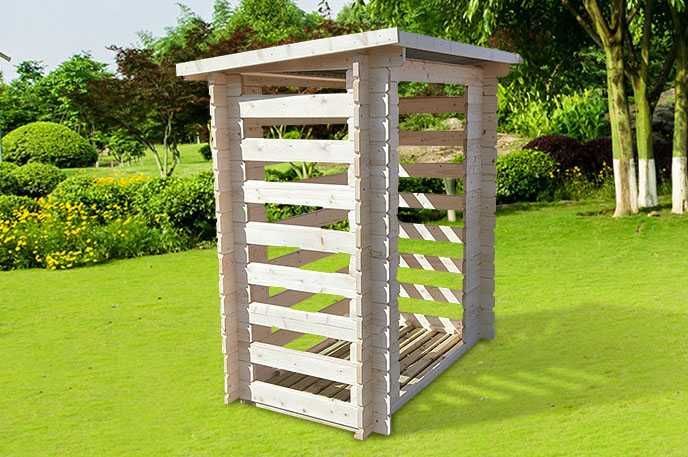 Drewutnia drewniana ogrodowa 190x110 cm Balik 28mm