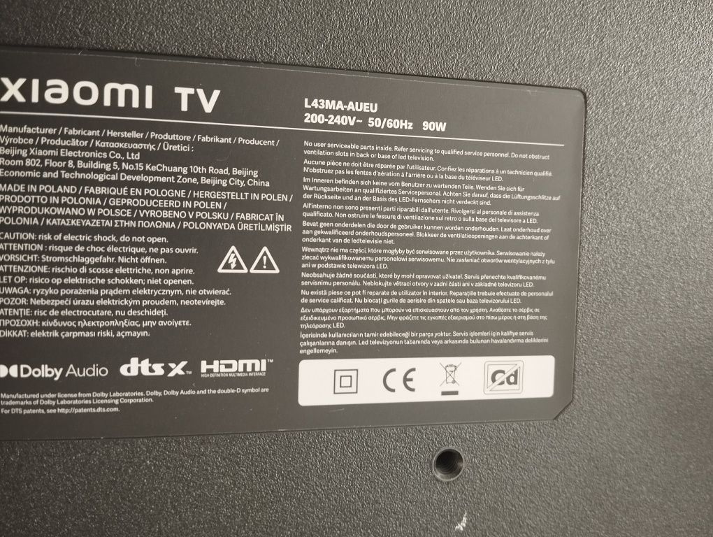 Телевізор б/у Xiaomi TV A 43 2025