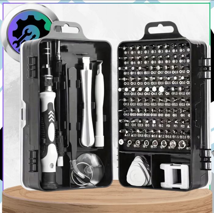 Zestaw wkrętaków precyzyjnych 115w1 TORX CR-V śrubokręty dokładne