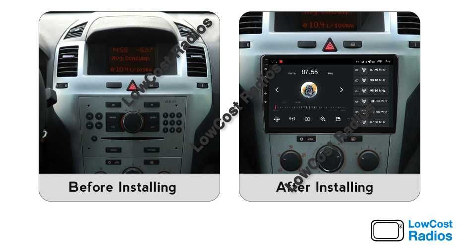 Auto Rádio ANDROID GPS OPEL 9 Poleg. • BT • USB • ASTRA, Corsa, Vectra