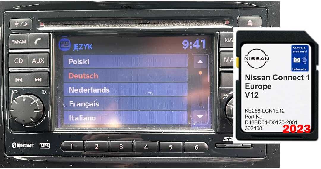 NISSAN LCN1 POLSKIE MENU LEKTOR MAPA 2022 juke micra note qashqai