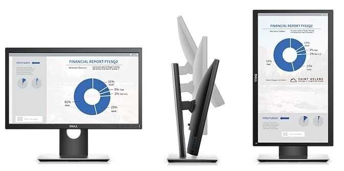 Monitor LED Dell P2018H 19,5 " 1600 x 900 px TN PIVOT