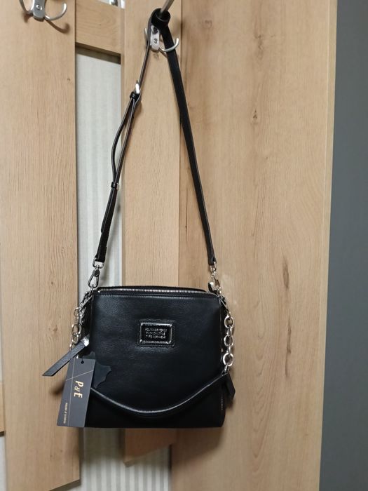 Нова шкіряна сумка Polina & Elterou кожаная сумка женская