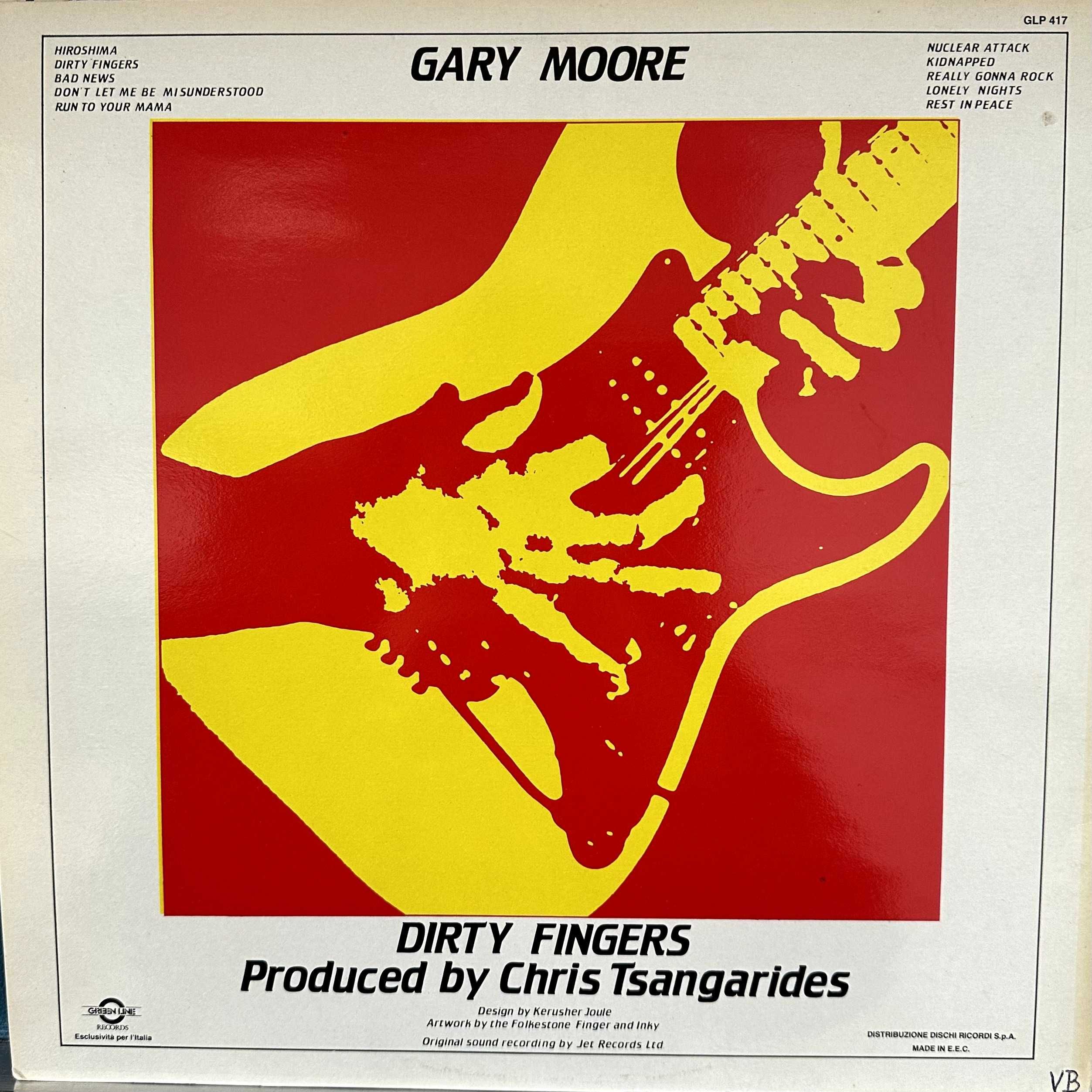 Gary Moore - Dirty Fingers (Vinyl, 1987, Italy)
