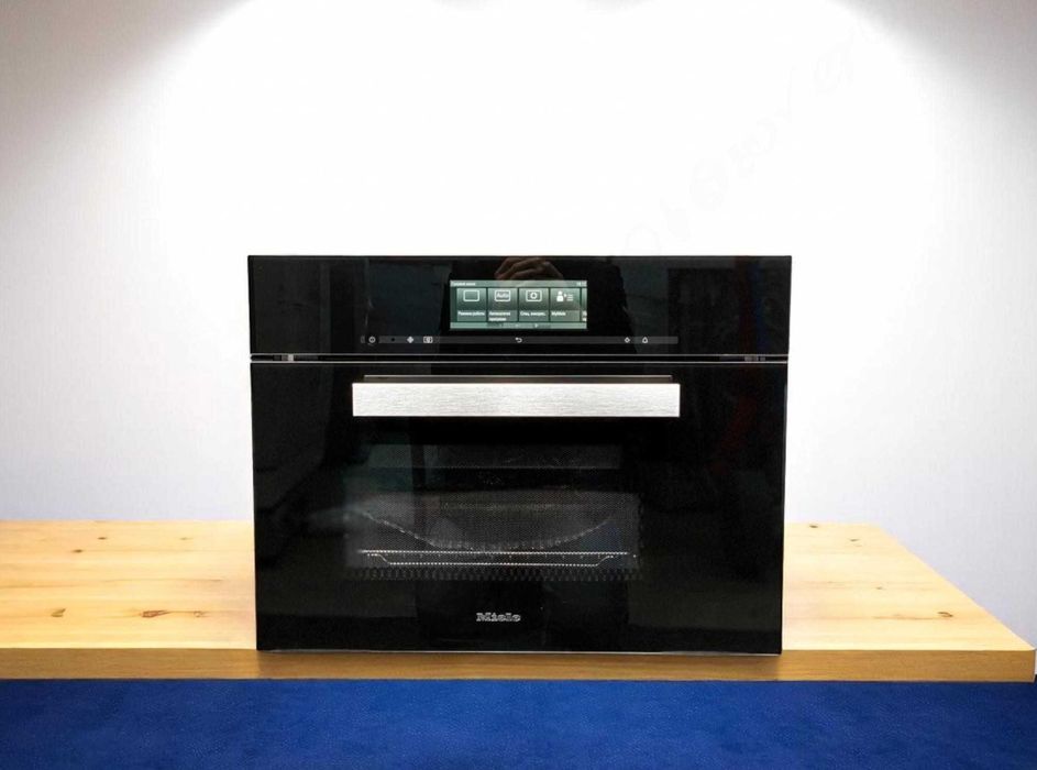 Парова піч Miele / Міле DGM 6800, комбінована, 45 см, чорна/хром