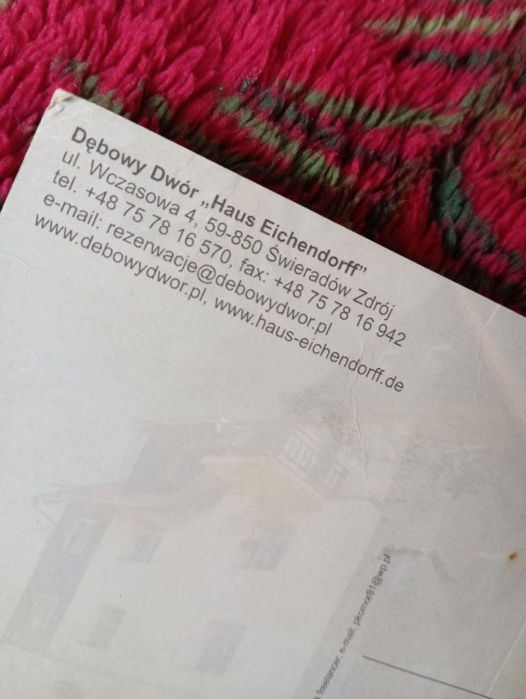 Pocztówka  dębowy dwór - Świeradów Zdrój