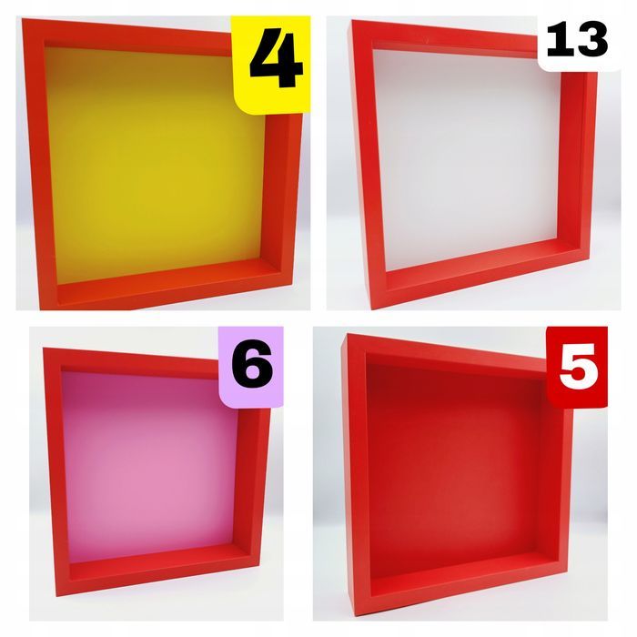 Red - Ramka Ekspozycyjna Dla Kolekcji Magnesów, Figurek Lego, Cobi