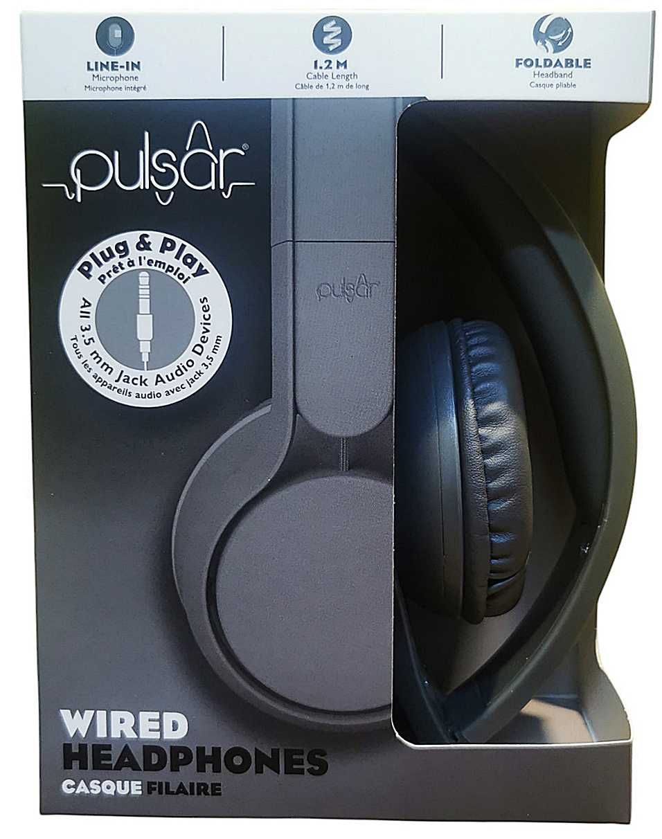 Słuchawki Pulsar małe przewodowe z mikrofonem kolor dark grey