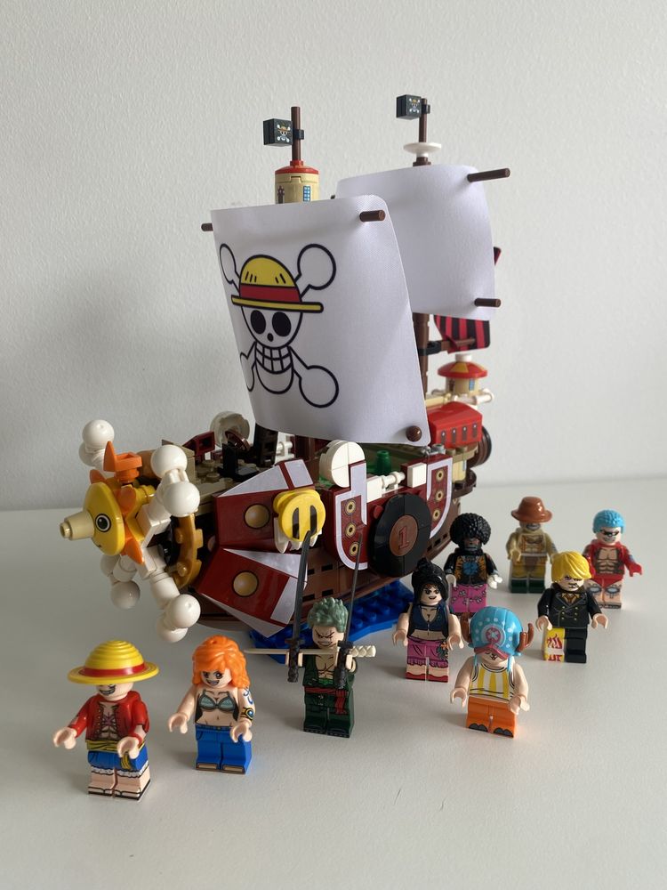 One Piece Lego com 9 minifiguras