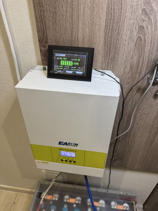 Інвертор EaSun + Акумуляторна збірка Lifepo4 7.2кВт на елементах EVE