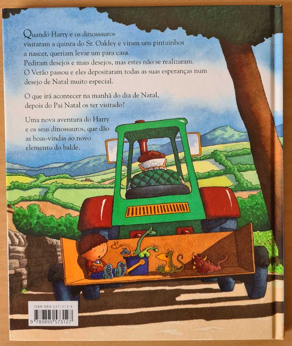 Livro infantil "Harry e os Dinossauros pedem um Desejo de Natal"