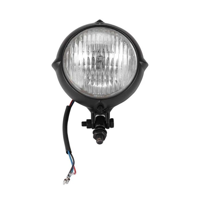 Farol 10 cm com Lâmpada H4 para motos custom