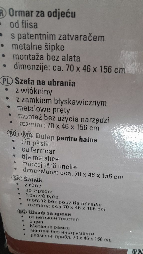 Szafa na ubrania