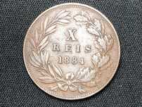 X Reis 1884 D. Luis I Bronze