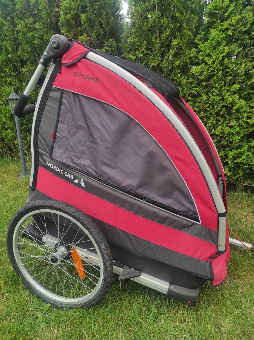 Przyczepka rowerowa Nordic cab Explorer dwuosobowa
