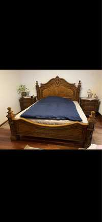 Niespotykane łóżko, z drewna egzotycznego