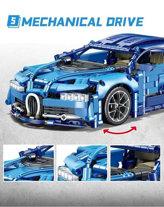 ‼️Уцінка!‼️Конструктор Technic Bugatti chiron 1300+ деталей