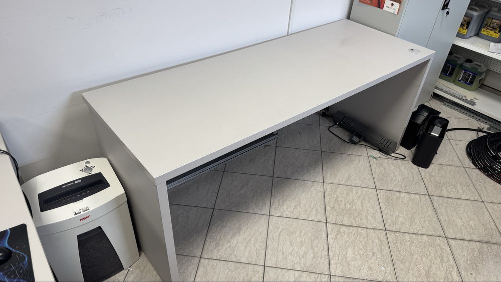 Biurko lada sklepowa 190 x 70 cm gruby blat sosnowiec