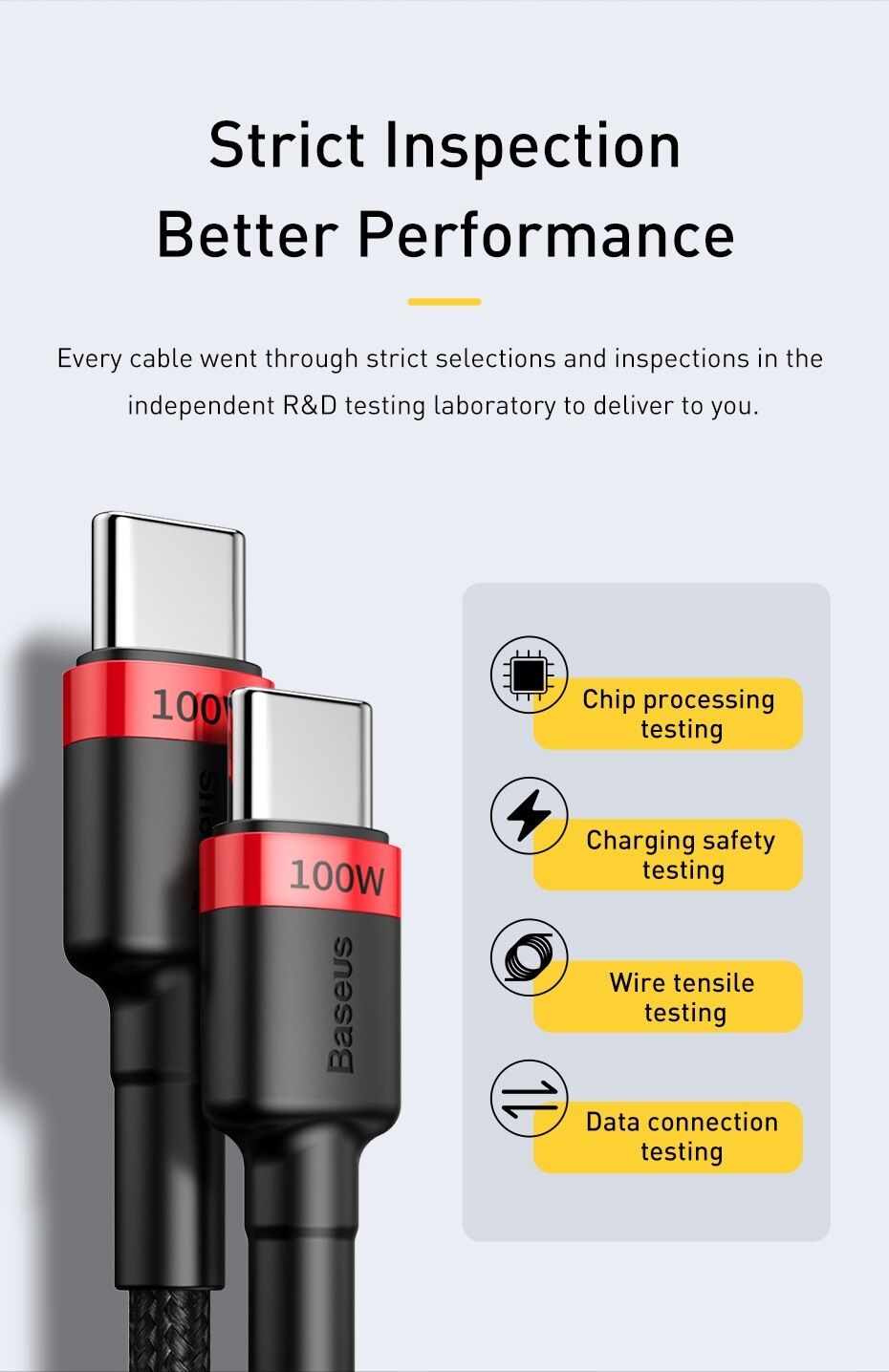 Baseus 100W оригинал Type C на Type C (тайп си на тайп си) кабель PD