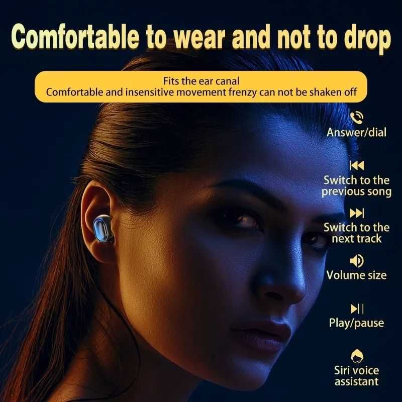 Навушники бездротові bluetooth TWS E7s чорні