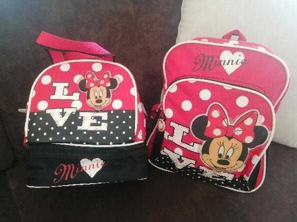 Mochila e lancheira Minnie