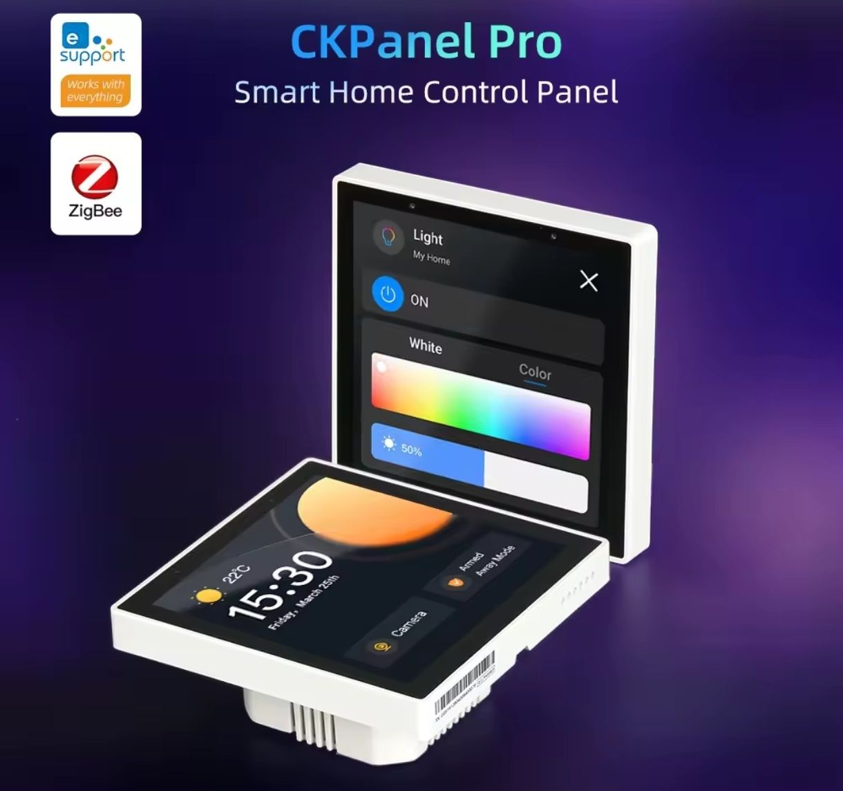 Panel ścienny inteligentny włącznik Smart Home Zigbee 3.0 CKPanel 86PW