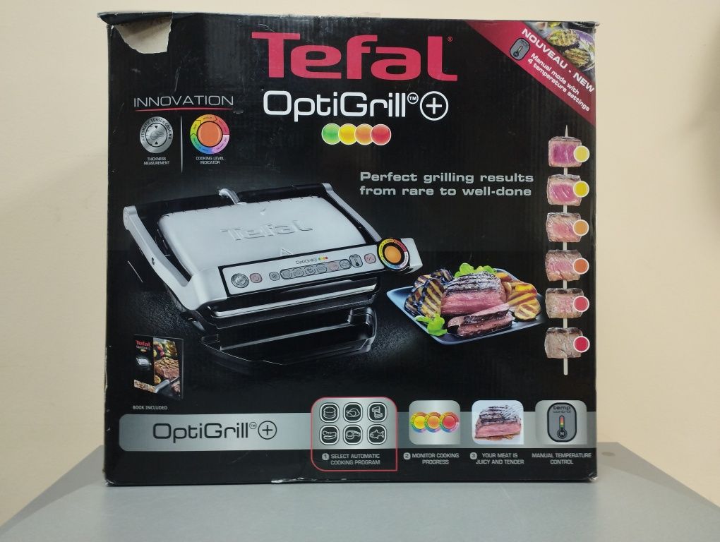 Гриль Tefal OptiGrill+ GC712D34